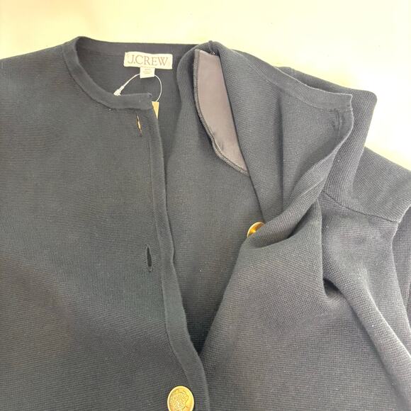 J Crew Giselle Long Sweater Blazer, Dress Black XXS - Picture 5 of 9